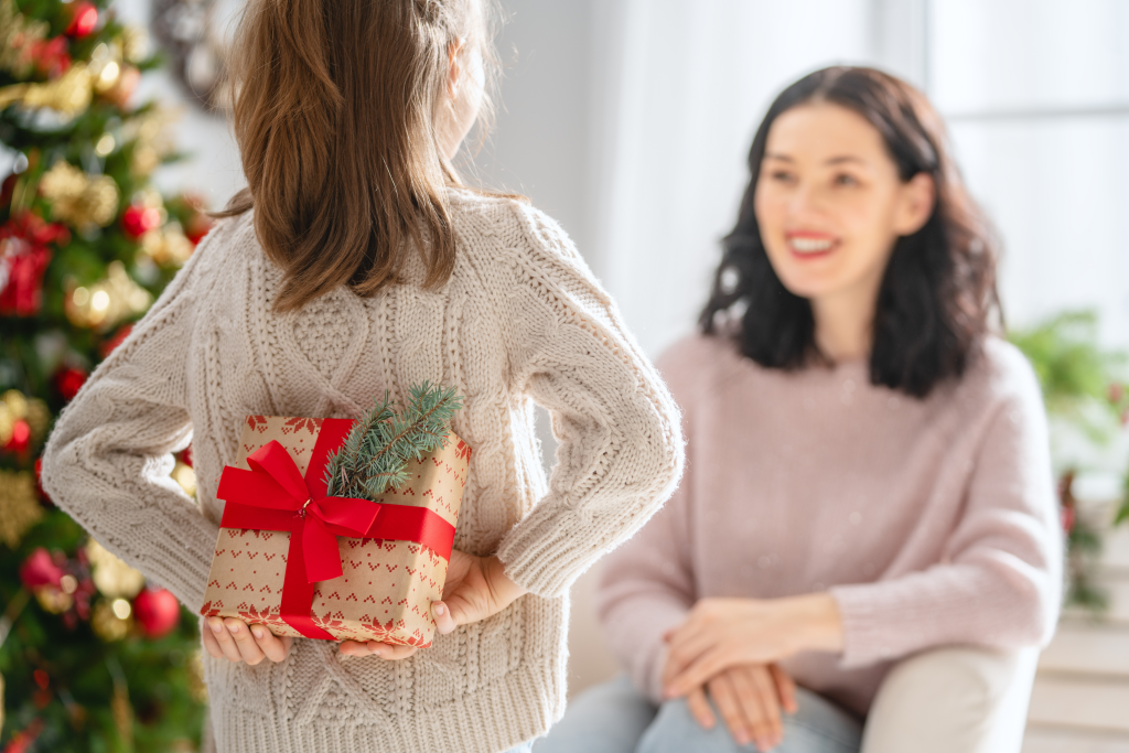 child with gift