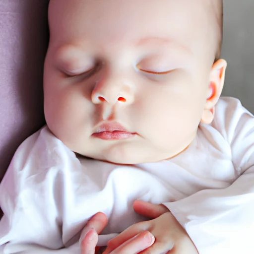 Swaddled newborn held by a caregiver